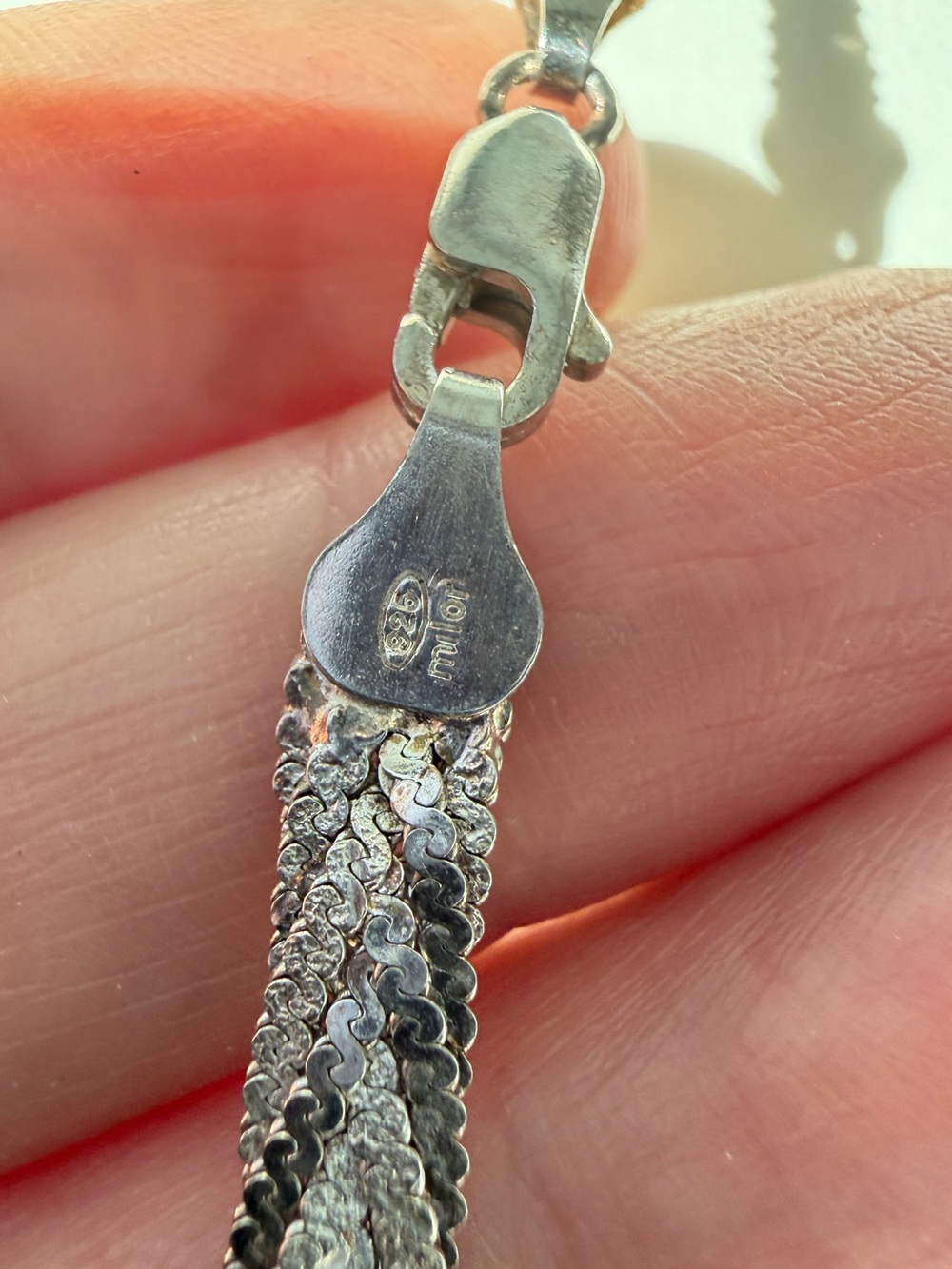~19.5” Milor Italy Sterling Silver braided 6mm thick necklace! - Picture 10 of 13